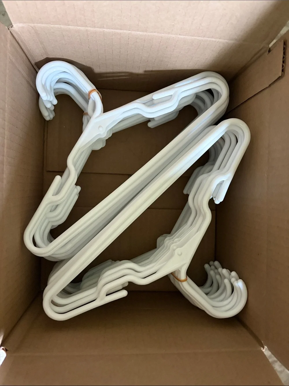 White Plastic Closet baby Hangers - Set of 36 Multipurpose Hangers